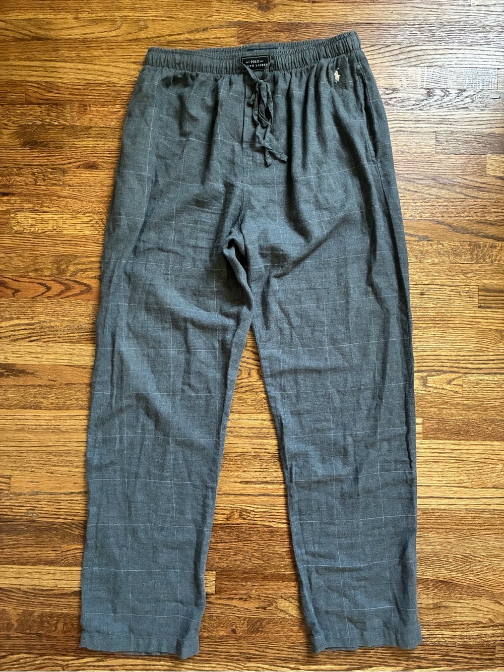 Polo by Ralph Lauren Men's Charcoal Gray Drawstring Joggers
